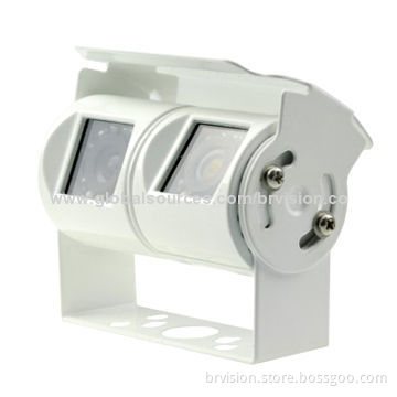 Caravan Reversing Dual Lens Camera with Aluminum Housing and 10m Night Vision, Anti-water Feature